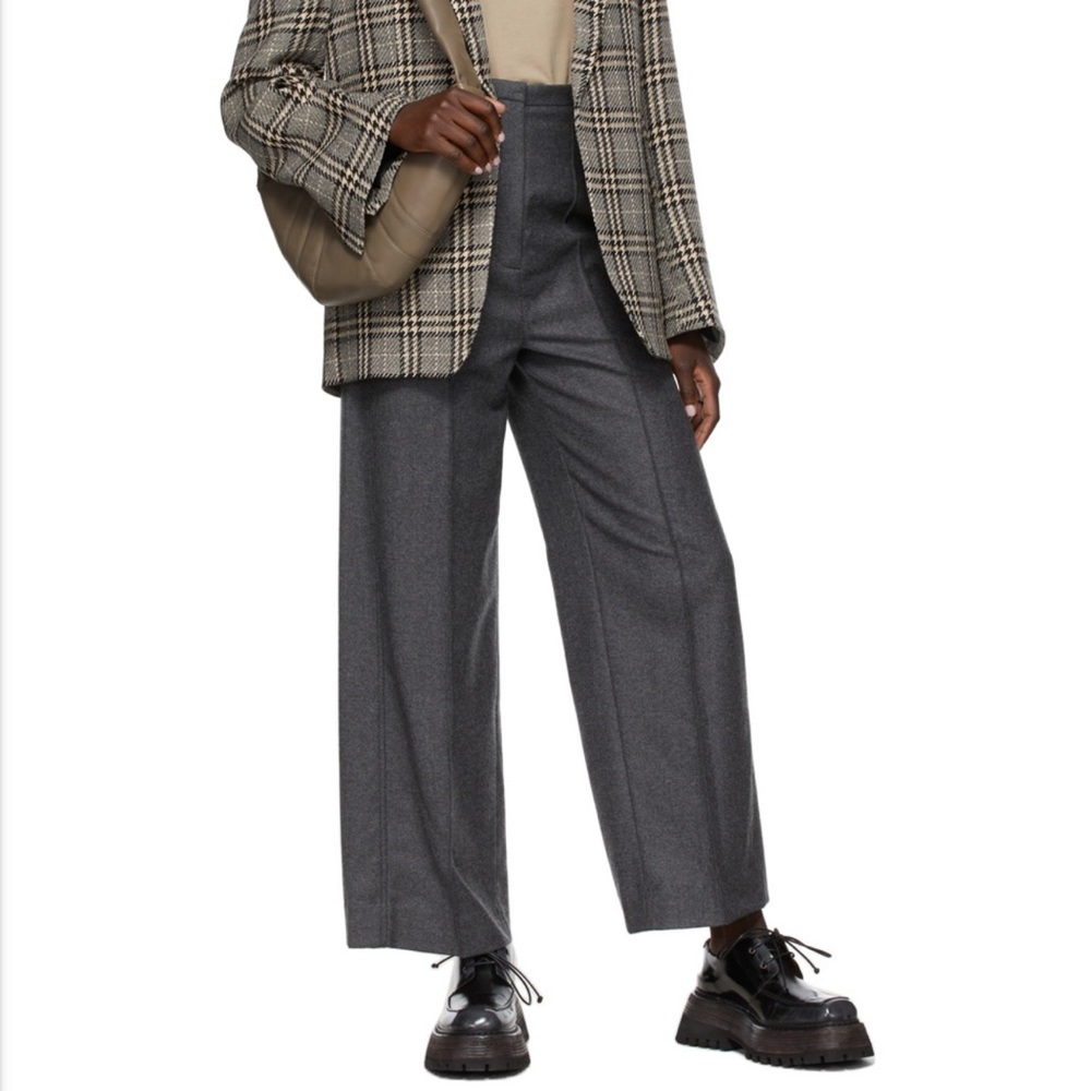 Toteme Wide Leg Pants Wool Business Trousers Sz L EU‎ 40